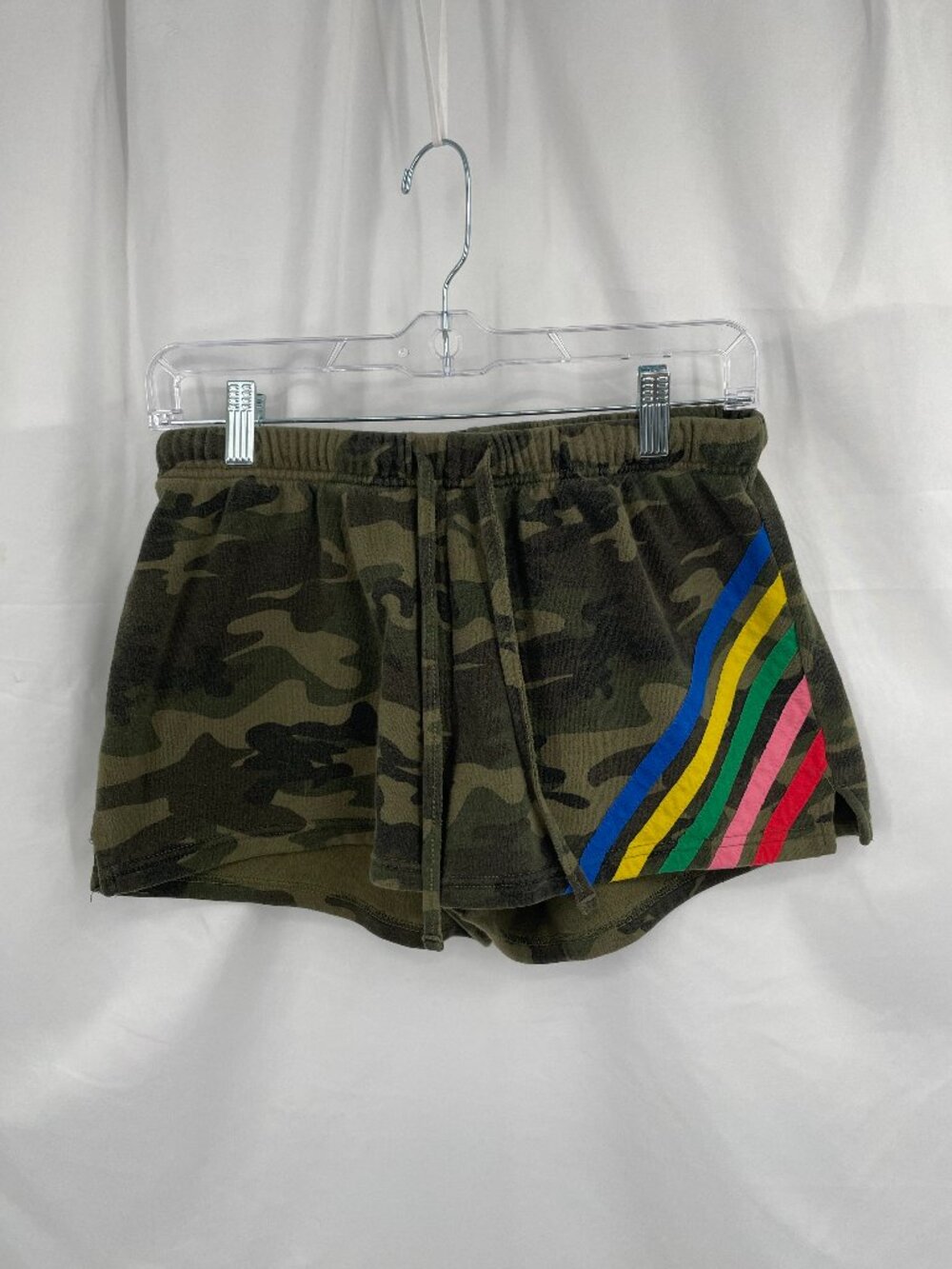 Vintage No Boundaries Juniors Camouflage with Rainbow Stripes